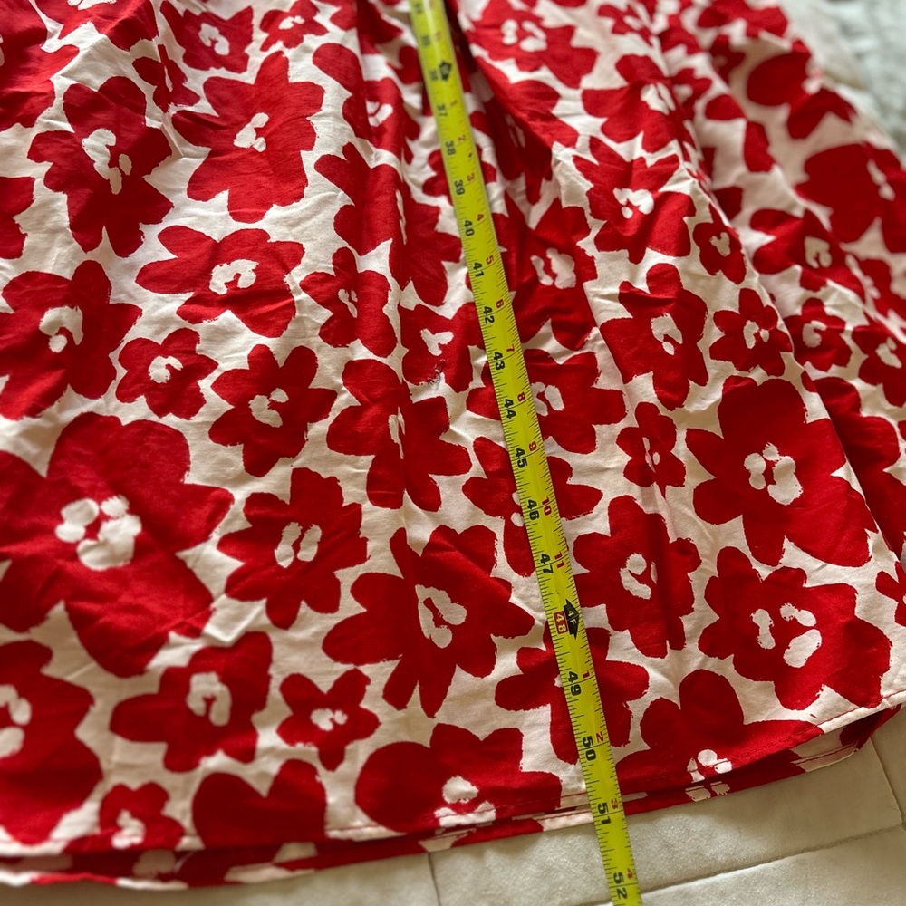 ZARA boho Floral Red Maxi Dress - Picture 8 of 11